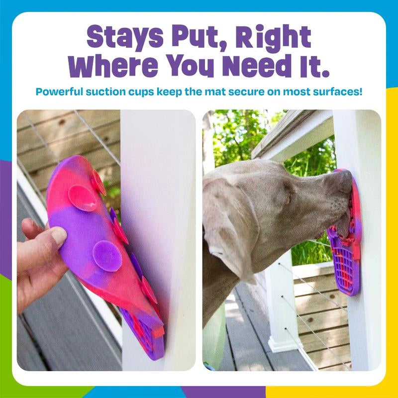 Brightkins Lick Mat, Food Rubber Mat and Snuffle Pet Supplies, Enrichment Puppy Pads Essentials Products, Anxiety Relief Items, Interactive Dog Toys