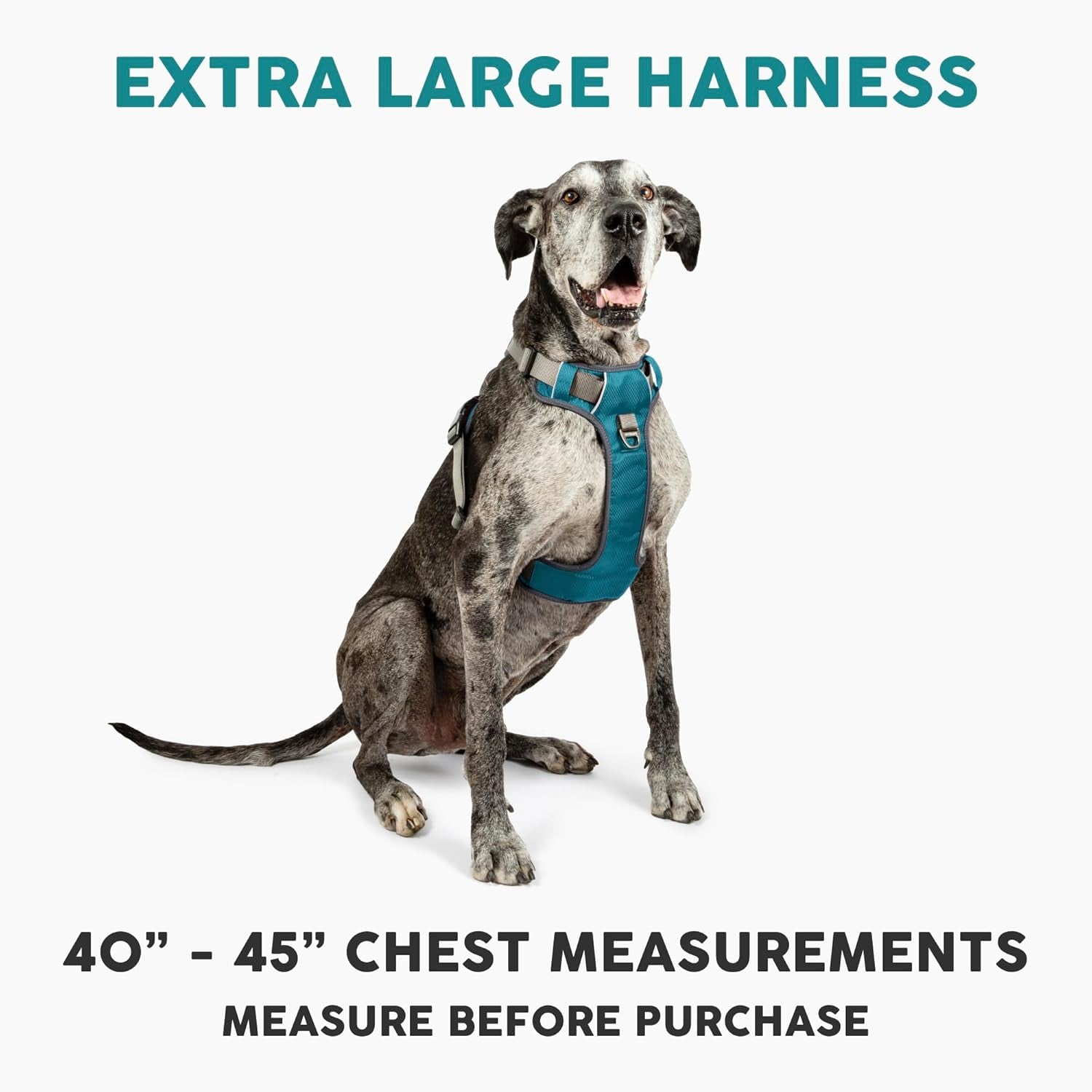 Embark Adventure Dog Harness, Reflective Trim XL Dog Harness for Extra Large Dogs No Pull - Military Grade Nylon, 2 Leash Clips & Gel Lined Handle. Soft & Padded Puppy