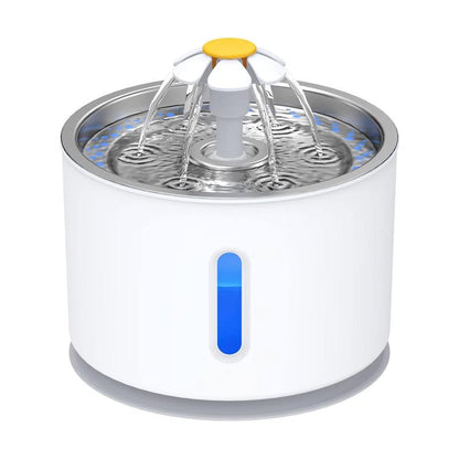 Cat Water Fountain, 304 Stainless Steel Pet Water Fountain, 24/7 Keep the Water Fresh, 74Oz Capacity, Ultra-Quiet, No Sputter, Compact, Easy Cleaning, Suit for Pets